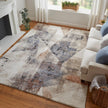 Feizy Gilmore 39MKF Modern Color Block, Blue/Ivory/Taupe, Rug