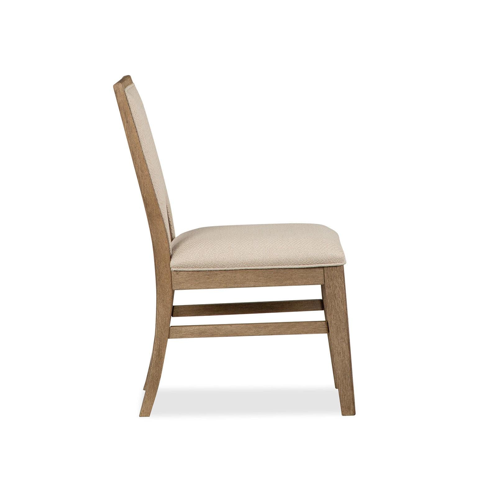 Magnussen Home Tristan Swiss Coffee Upholstered Side Chair Set of 2