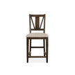 Magnussen Home Westley Falls Graphite Upholstered Counter Chair Set of 2