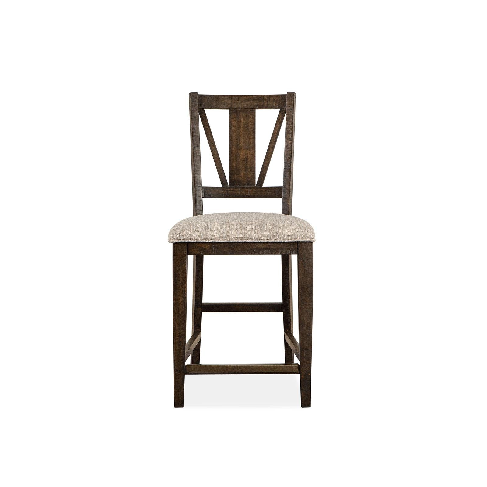 Magnussen Home Westley Falls Graphite Upholstered Counter Chair Set of 2