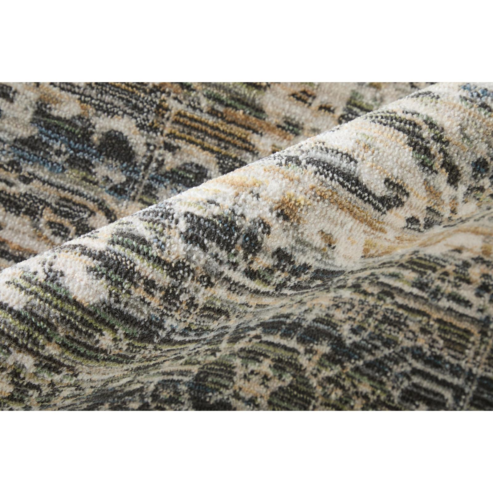 Feizy Augustine 39TUF Traditional Medallion, Tan/Ivory, Rug