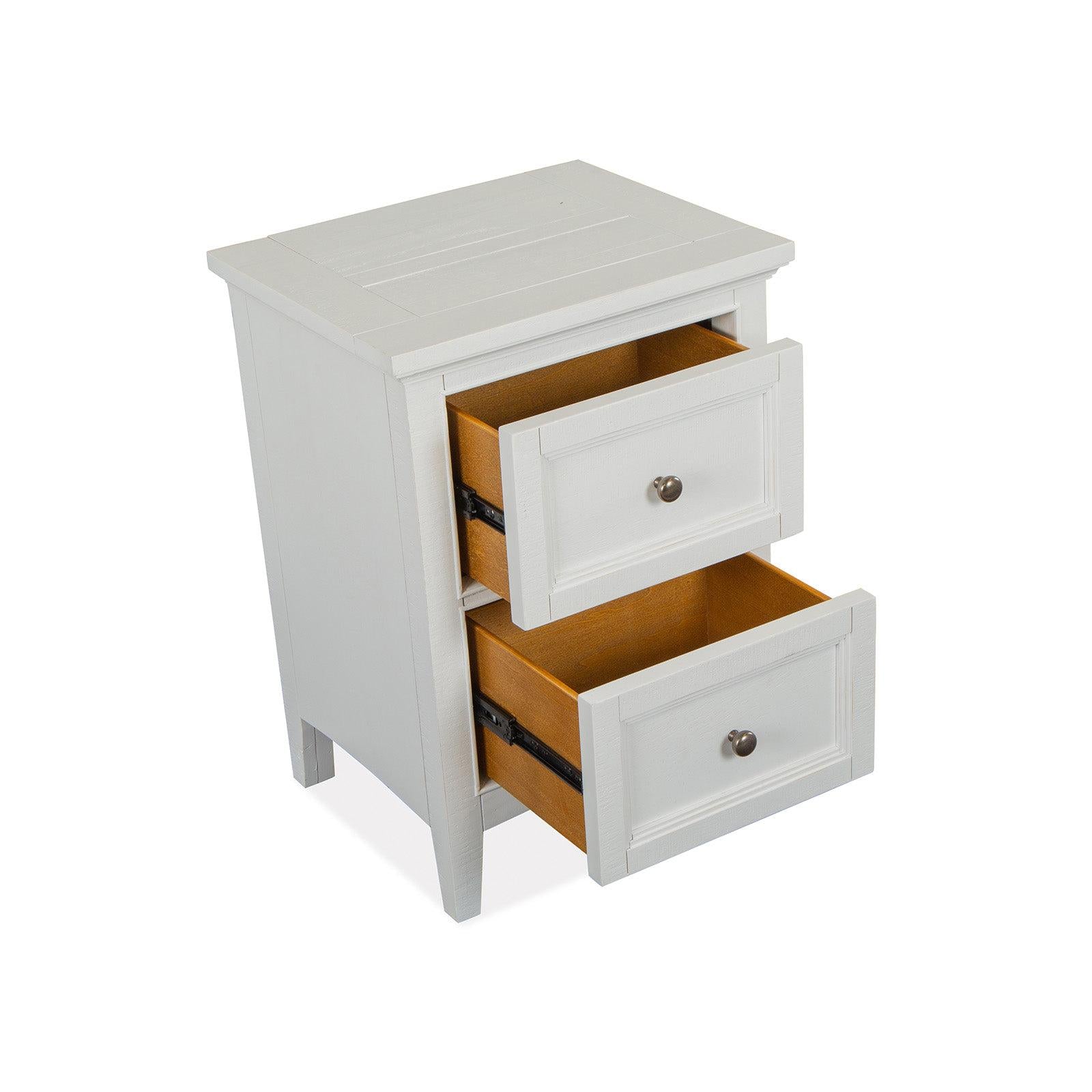 Magnussen Home Heron Cove Chalk White & Dovetail Grey Nightstand