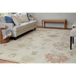 Feizy Grafton 69FLF Transitional Floral & Botanical Rug in Ivory/Orange/Gray