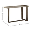 Magnussen Home Wiltshire Sea Shell Rectangular Sofa Table