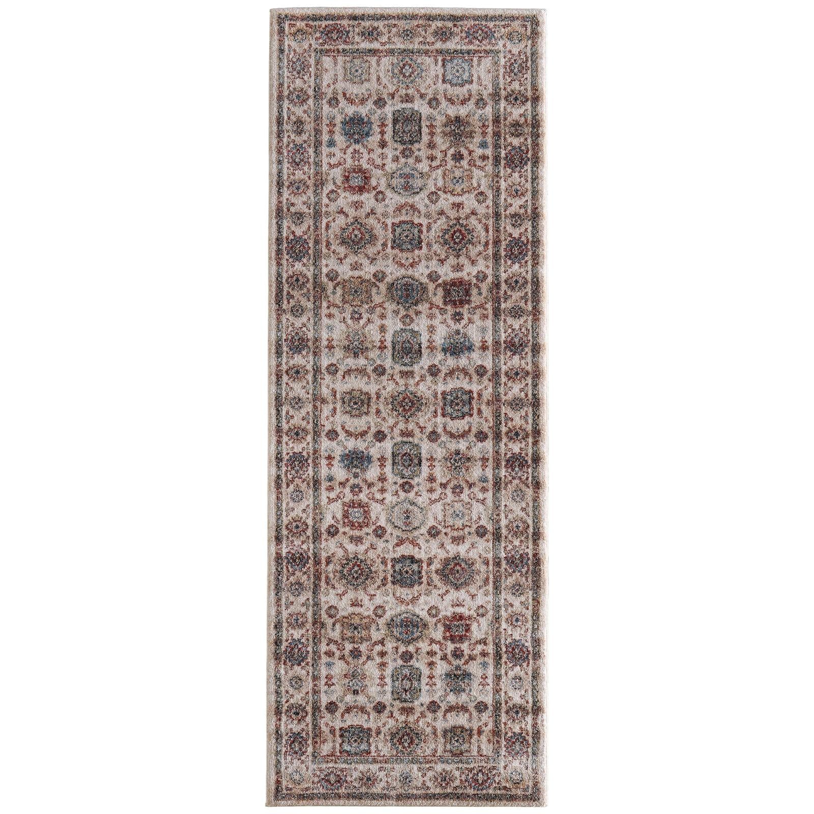 Feizy Pearson 39SUF Traditional Oriental, Ivory/Green/Red, Rug
