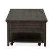 Magnussen Home Westley Falls Graphite Rectangular Cocktail Table With Casters