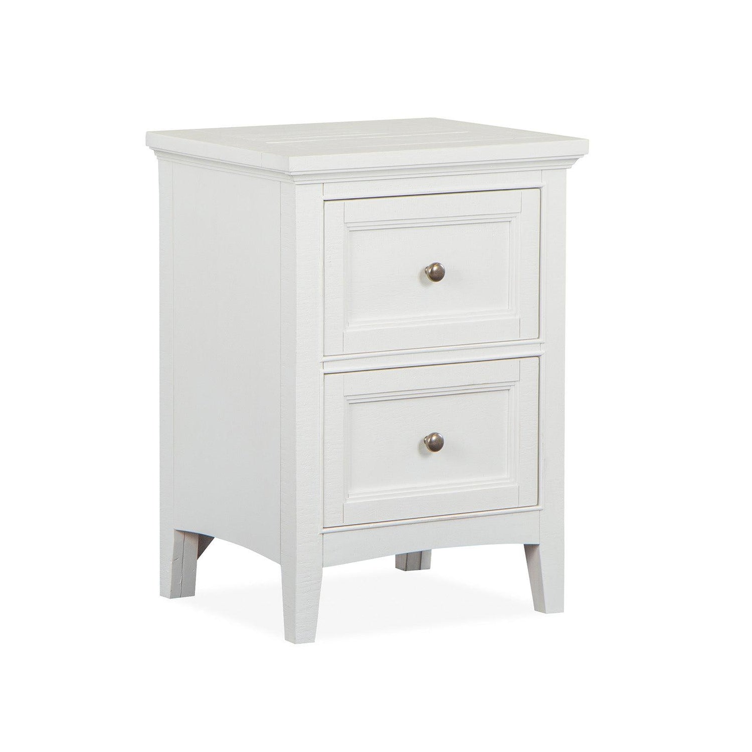Magnussen Home Heron Cove Chalk White & Dovetail Grey Nightstand