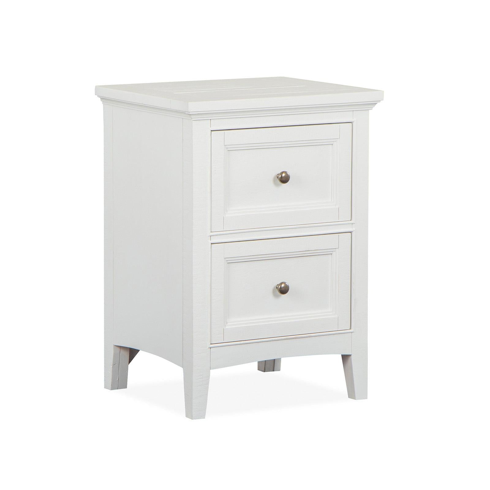 Magnussen Home Heron Cove Chalk White & Dovetail Grey Nightstand