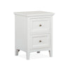 Magnussen Home Heron Cove Chalk White & Dovetail Grey Nightstand