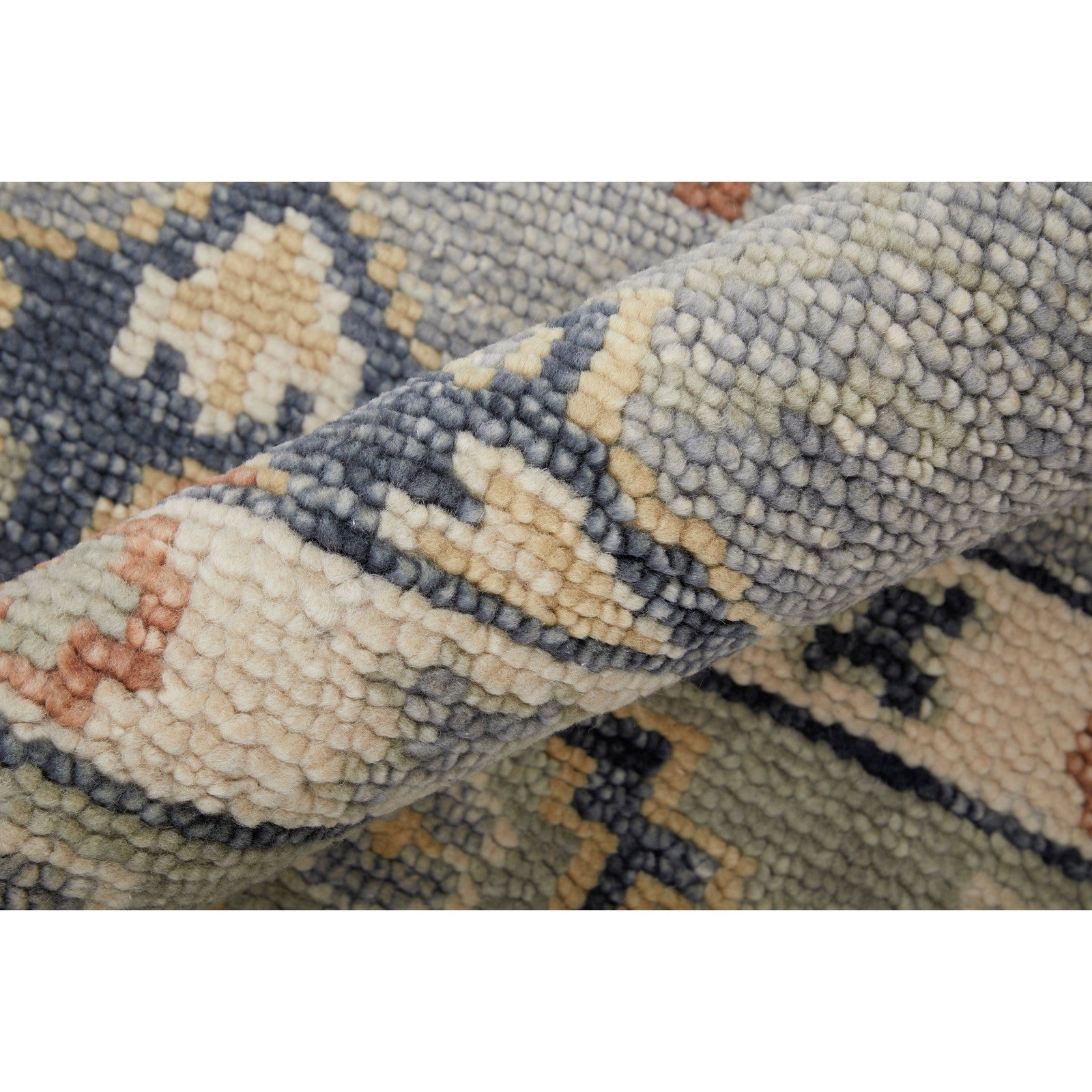 Feizy Fillmore 69CIF Transitional Diamond in Blue/Taupe/Gray