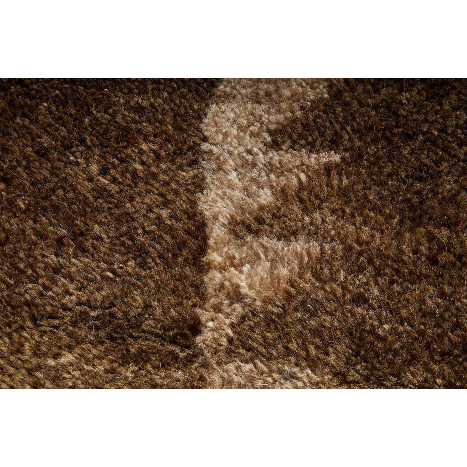 Feizy Agape 69HAF Modern Abstract Rug in Brown/Ivory