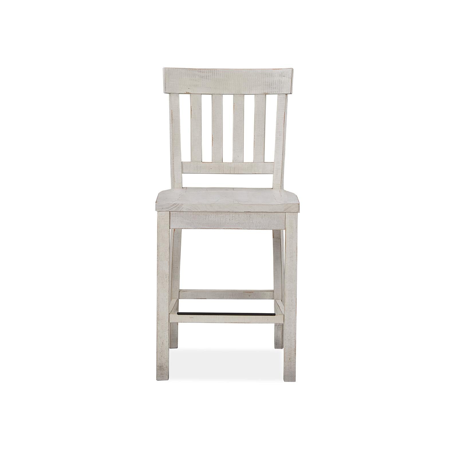Magnussen Home Bronwyn Alabaster Counter Chair Set of 2