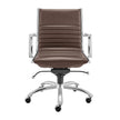Euro Style Dirk Low Back Office Chair in Leatherette
