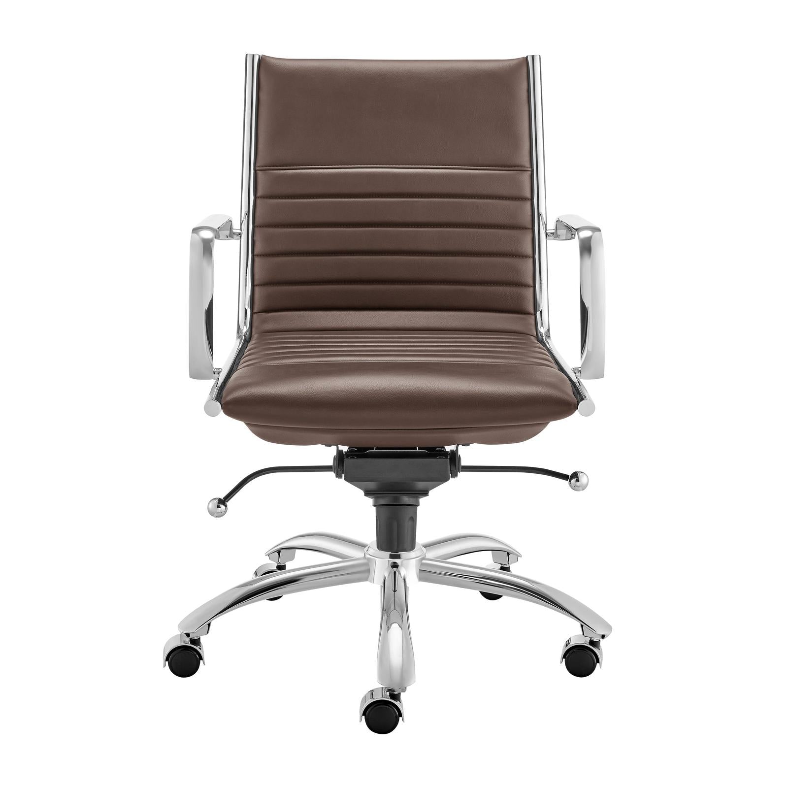 Euro Style Dirk Low Back Office Chair in Leatherette