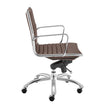 Euro Style Dirk Low Back Office Chair in Leatherette