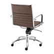 Euro Style Dirk Low Back Office Chair in Leatherette