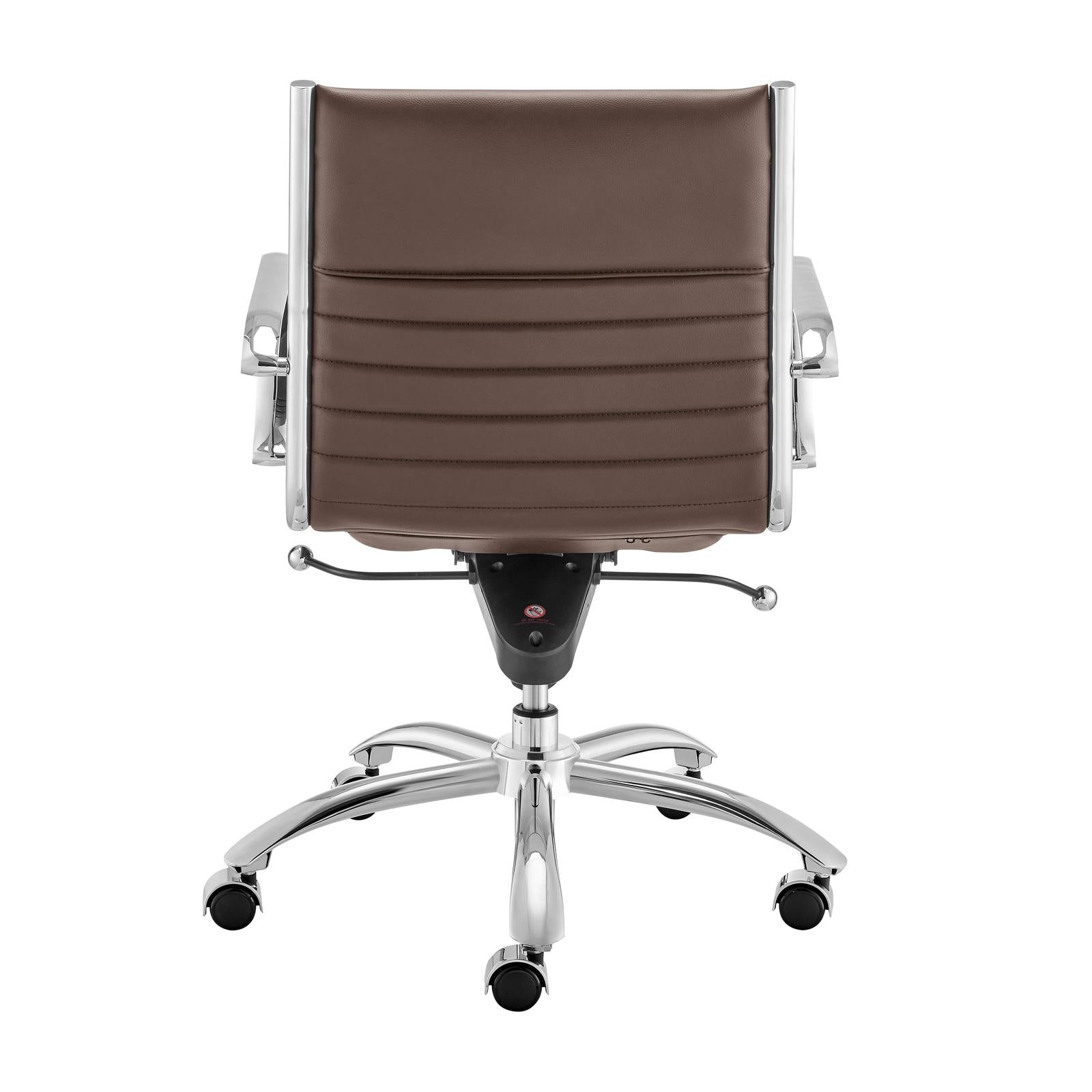 Euro Style Dirk Low Back Office Chair in Leatherette