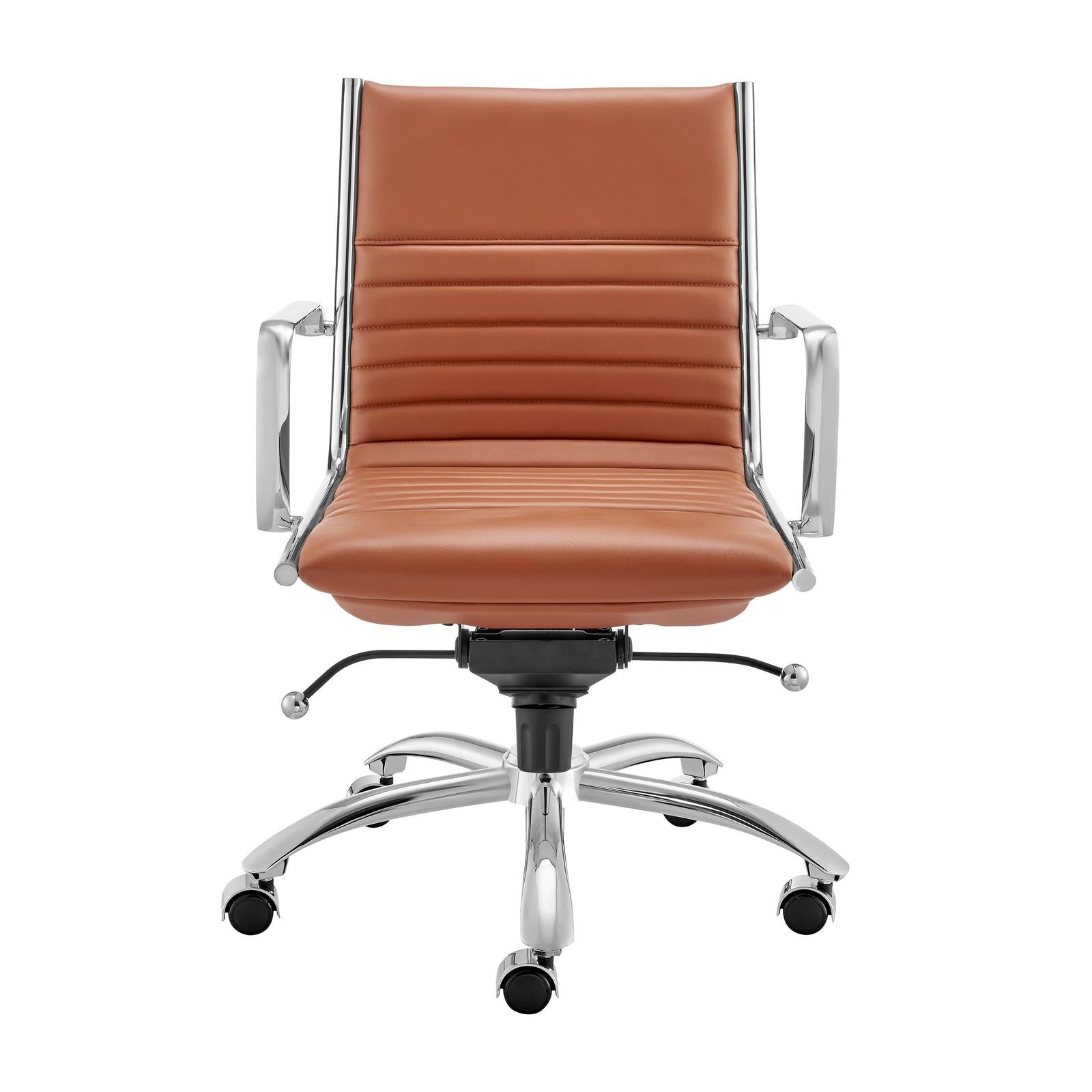 Euro Style Dirk Low Back Office Chair in Leatherette