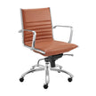 Euro Style Dirk Low Back Office Chair in Leatherette