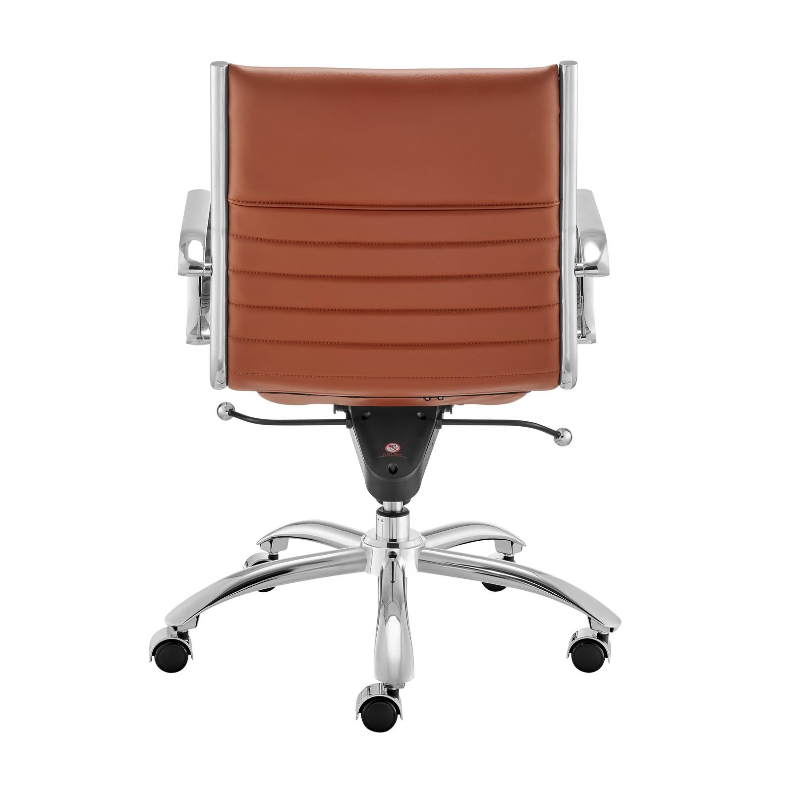 Euro Style Dirk Low Back Office Chair in Leatherette