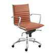 Euro Style Dirk Low Back Office Chair in Leatherette