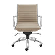 Euro Style Dirk Low Back Office Chair in Leatherette