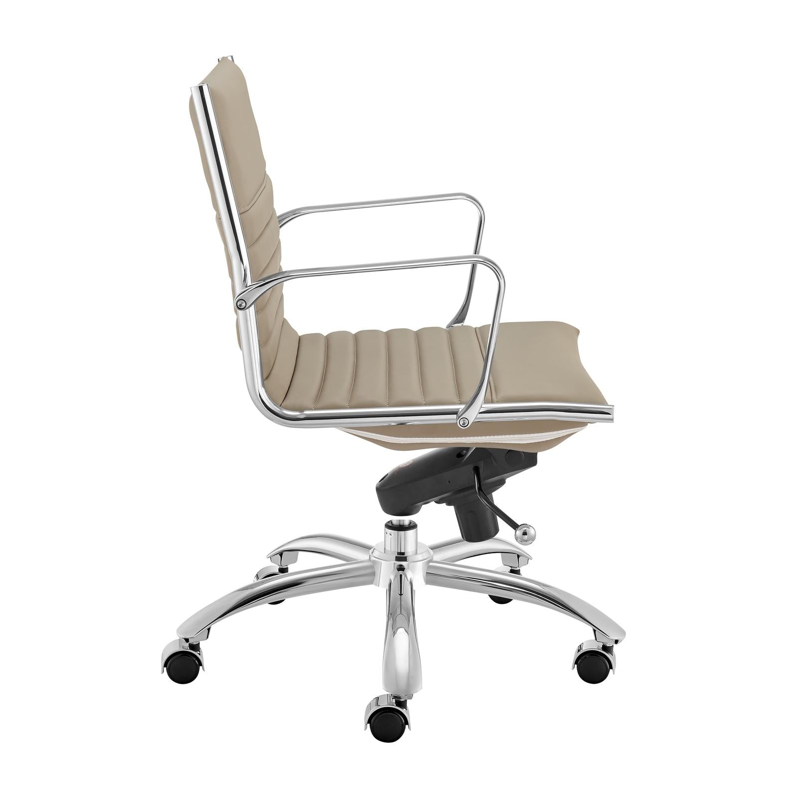 Euro Style Dirk Low Back Office Chair in Leatherette