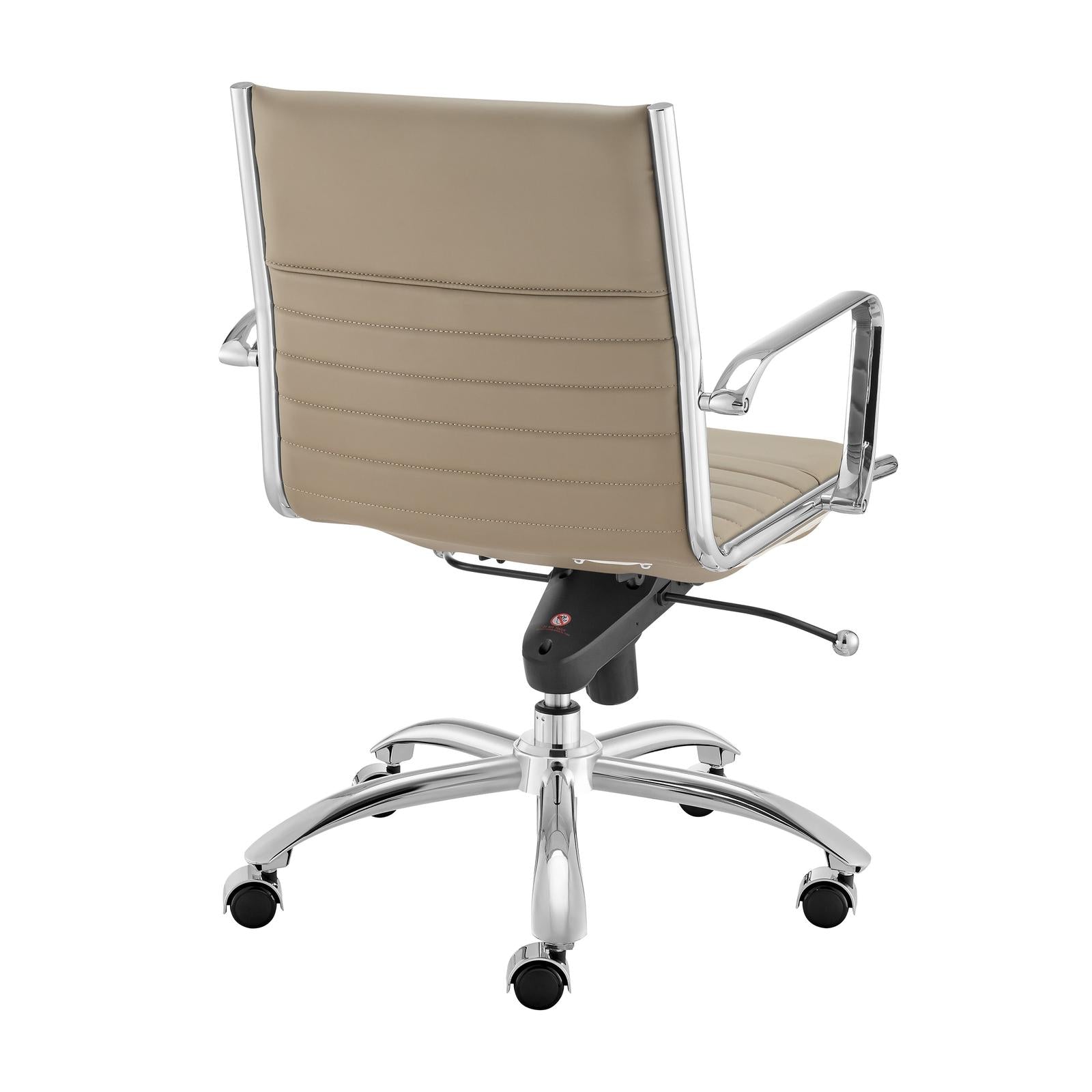 Euro Style Dirk Low Back Office Chair in Leatherette