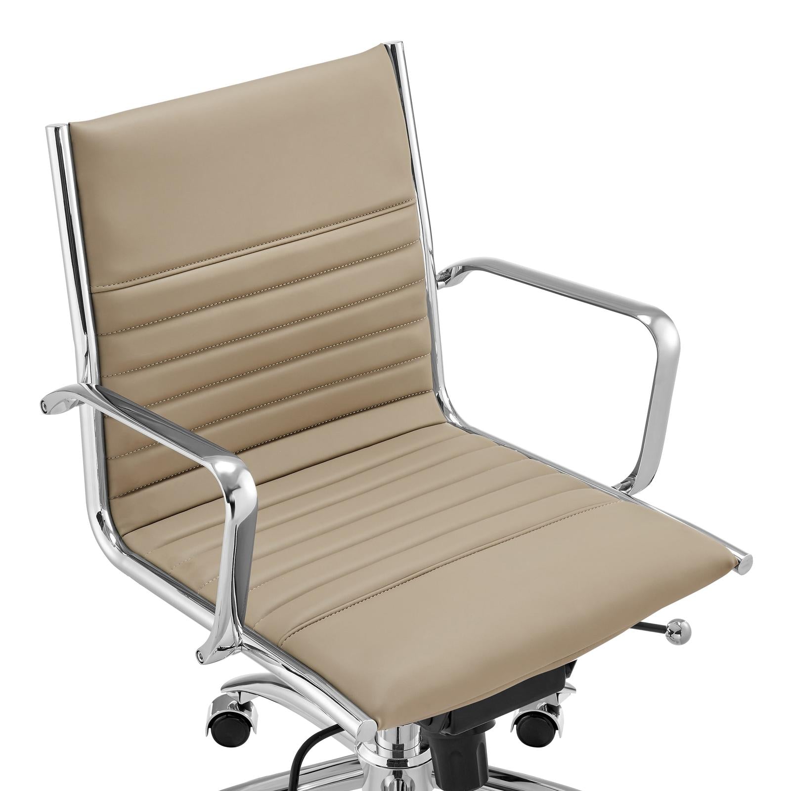 Euro Style Dirk Low Back Office Chair in Leatherette