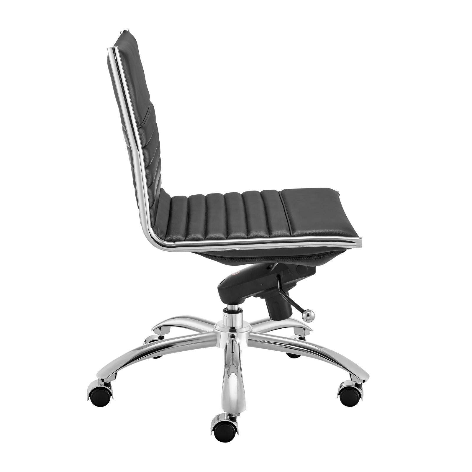 Euro Style Dirk Low Back Office Chair w/o Armrests
