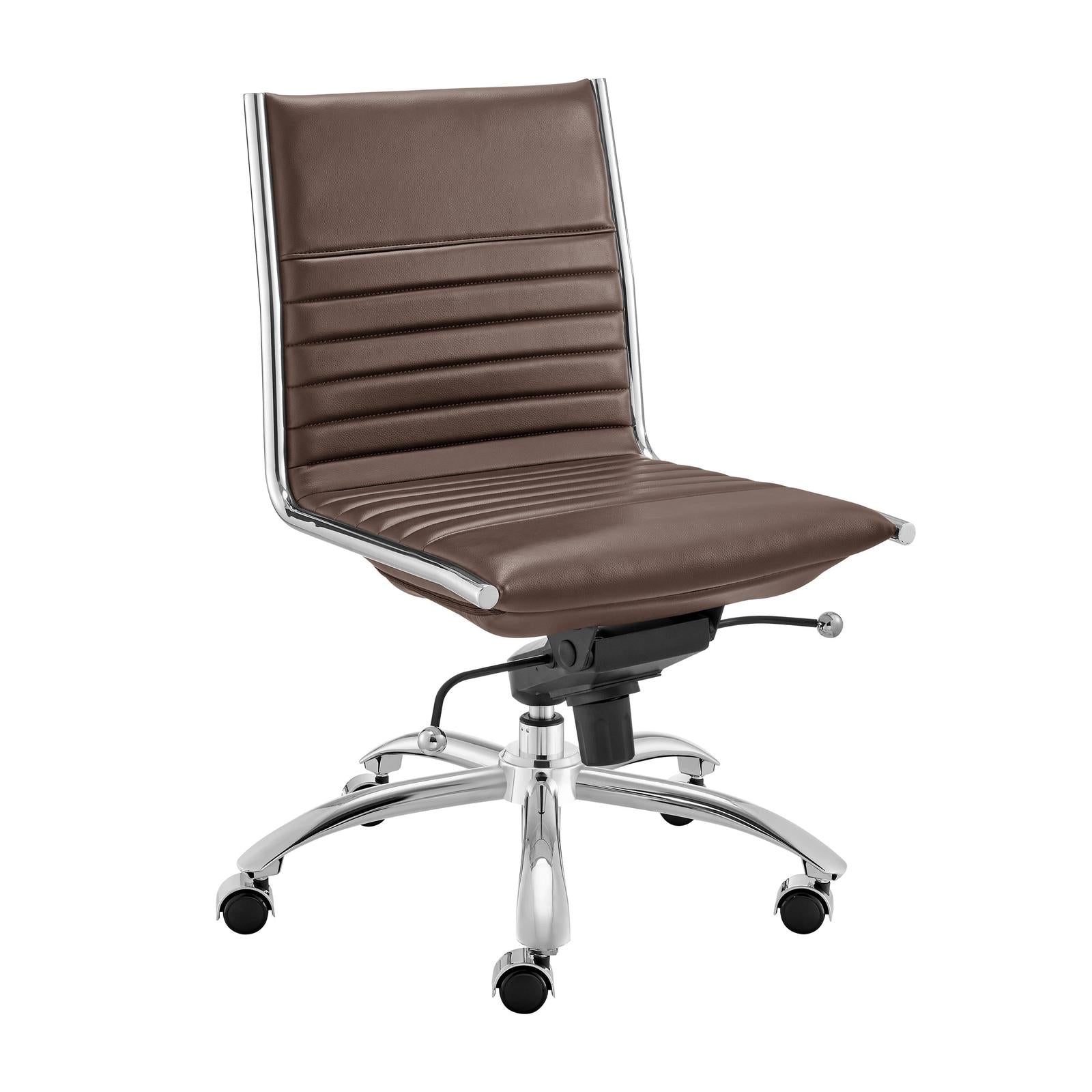 Euro Style Dirk Low Back Office Chair w/o Armrests