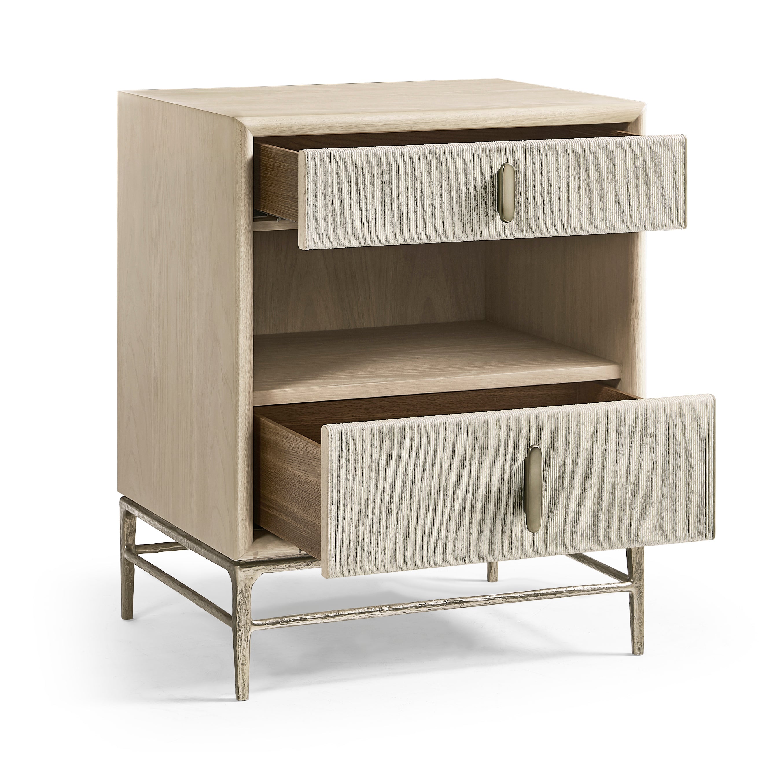 Jonathan Charles Clapotis Danish Cord Narrow Nightstand
