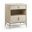 Jonathan Charles Clapotis Danish Cord Narrow Nightstand