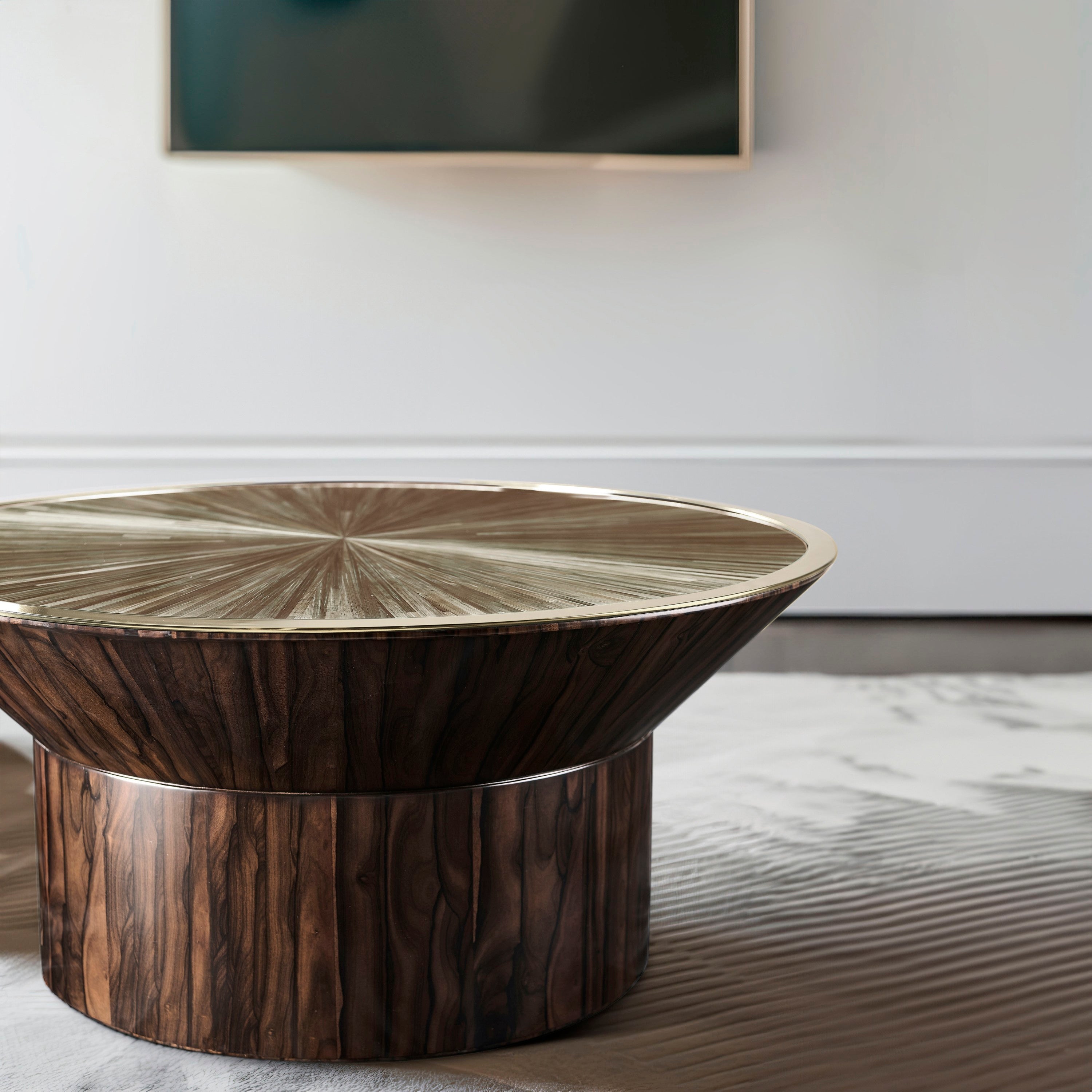 Jonathan Charles Terra Round Cocktail Table