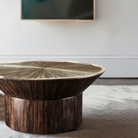 Jonathan Charles Terra Round Cocktail Table