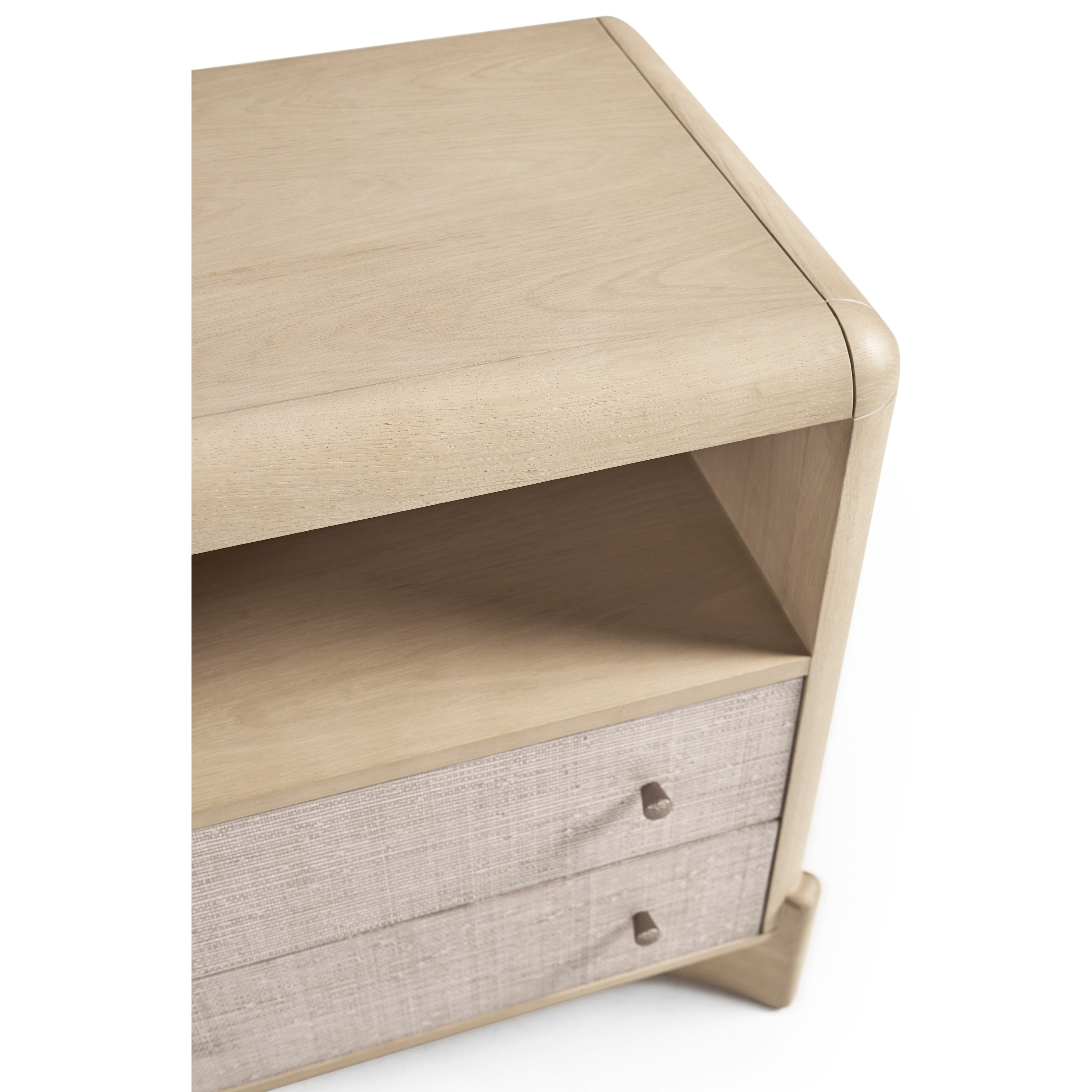 Jonathan Charles Keel Raffia Nightstand