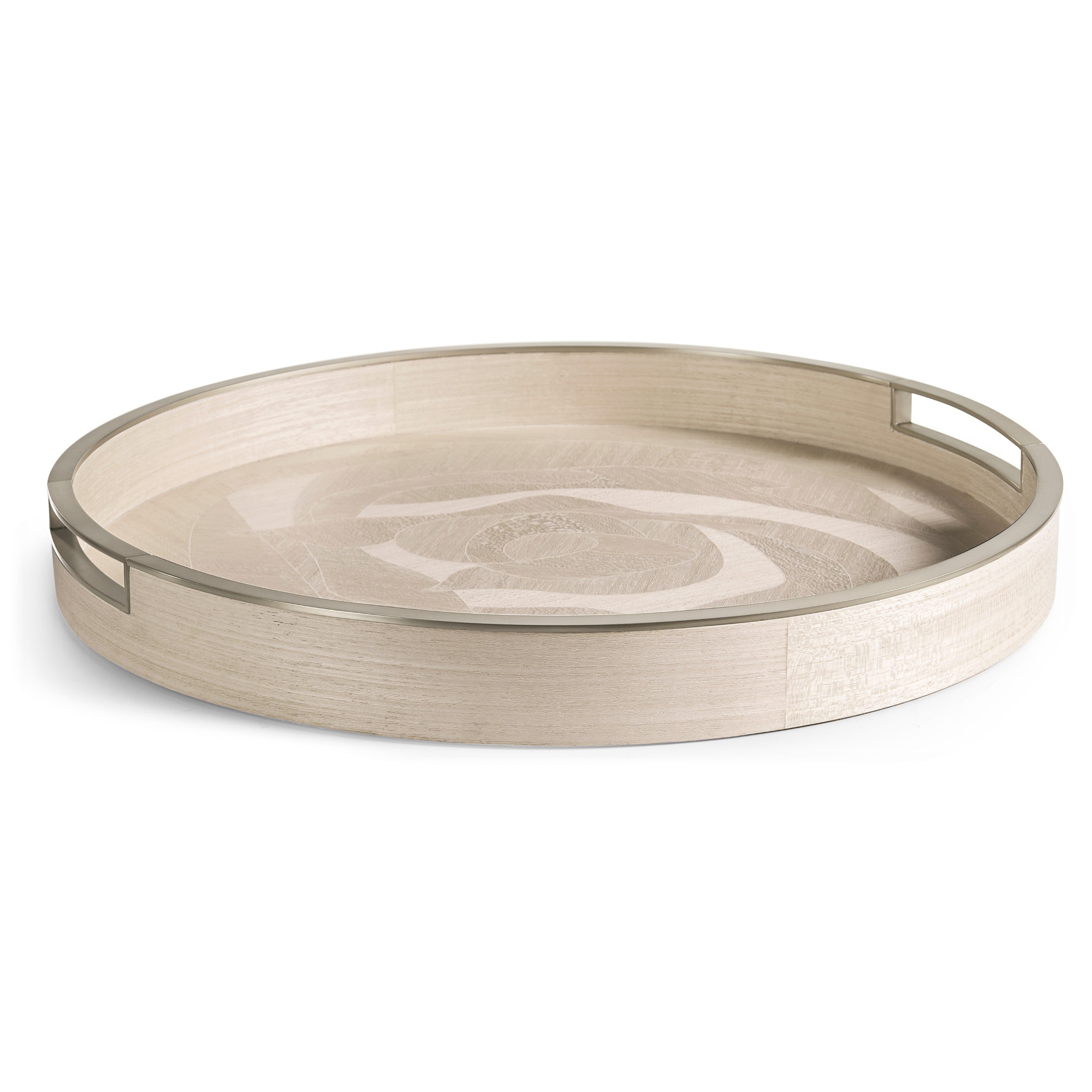 Jonathan Charles Tidepool Round Tray Set of 2
