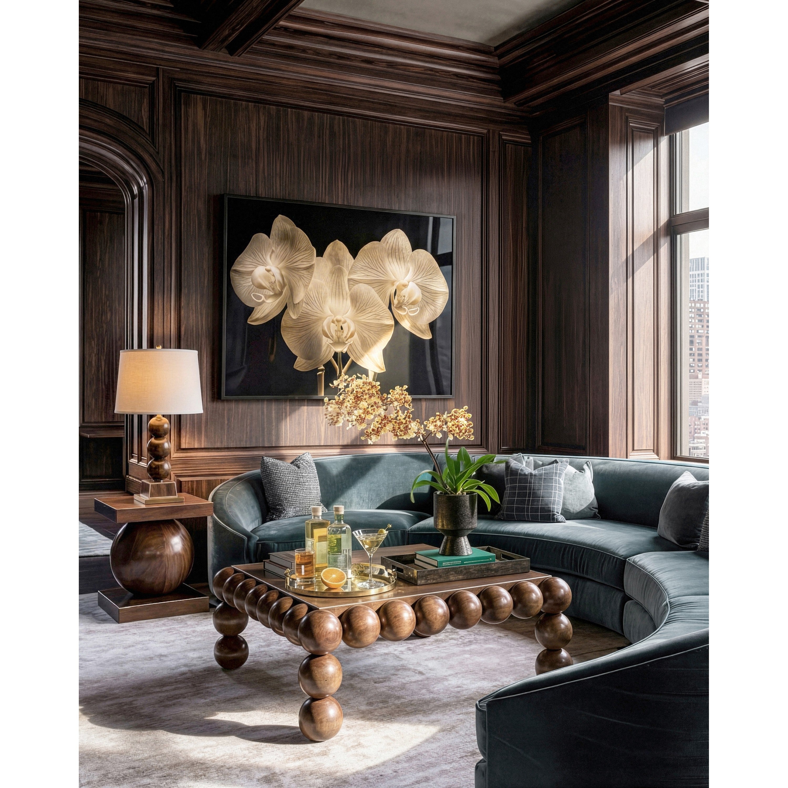 Jonathan Charles Orb Square Coffee Table