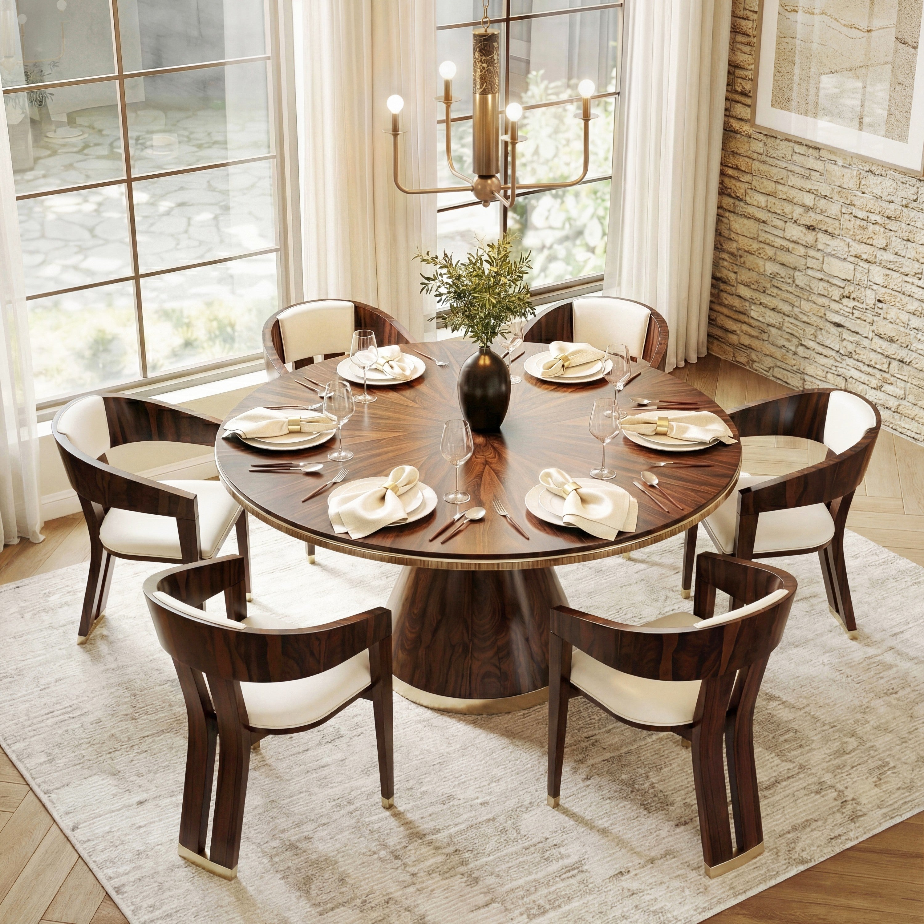 Jonathan Charles Terra Round Dining Table