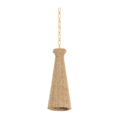 Hudson Valley Lighting Tallman 1 Light 8 inch Vintage Gold Leaf Pendant Ceiling Light