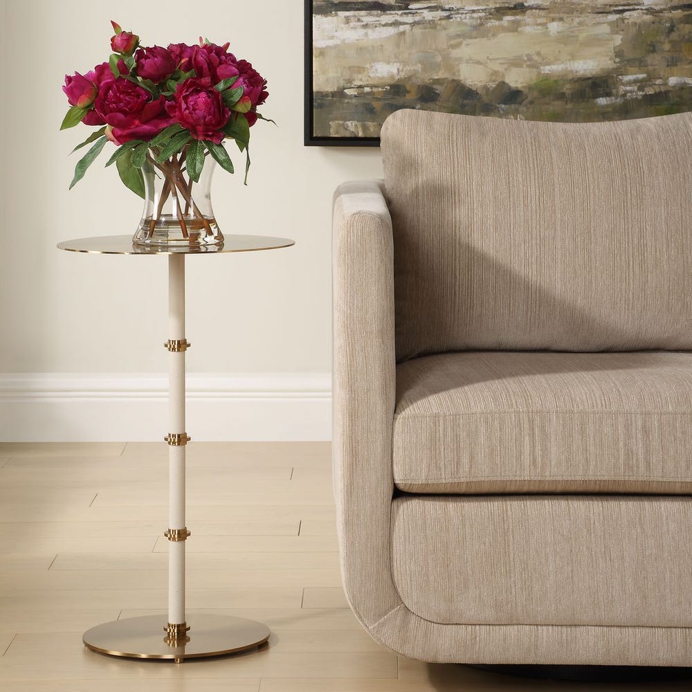 Uttermost Cyprus Brass Accent Table