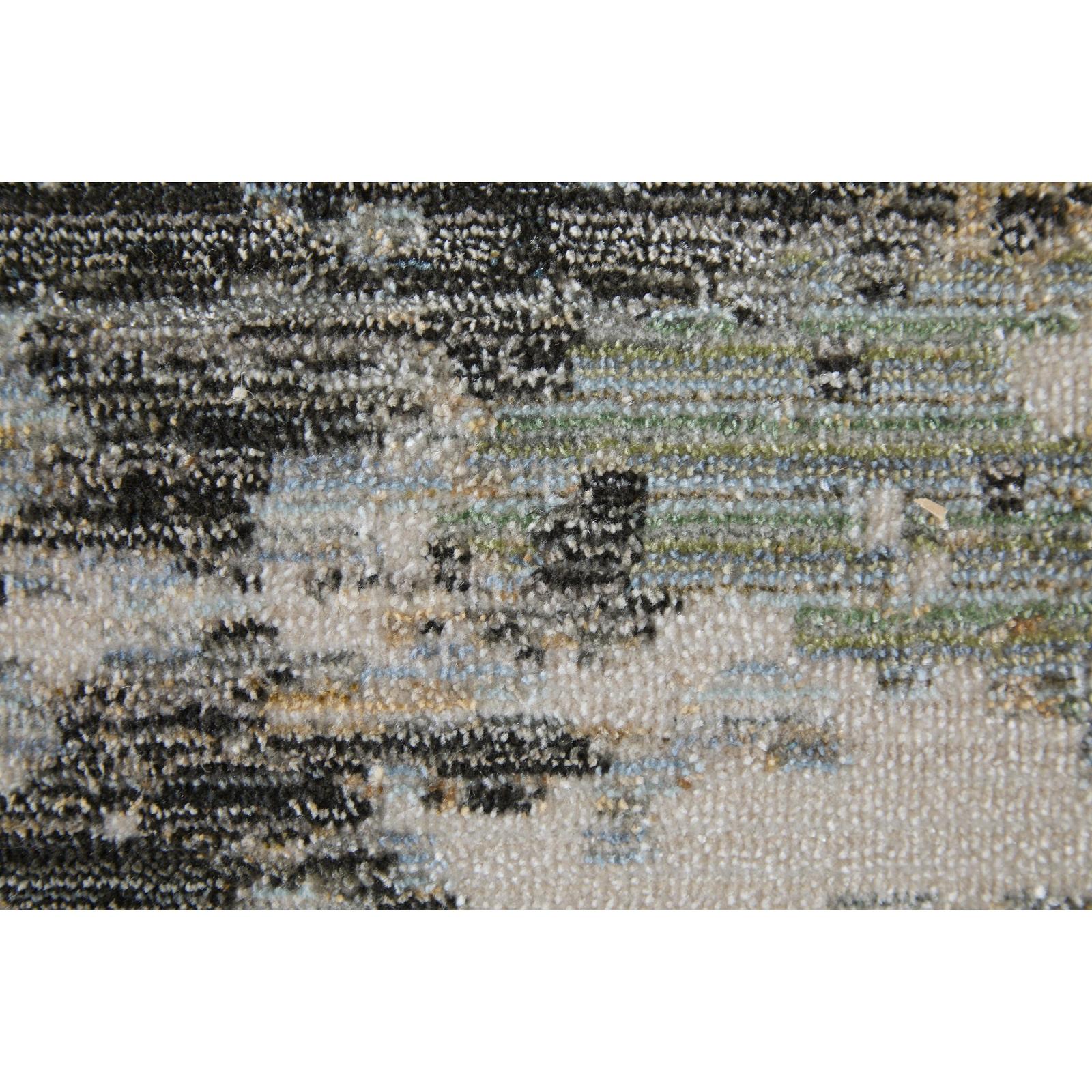 Feizy Greenwich 39U6F Modern Abstract, Ivory/Tan/Blue, Rug