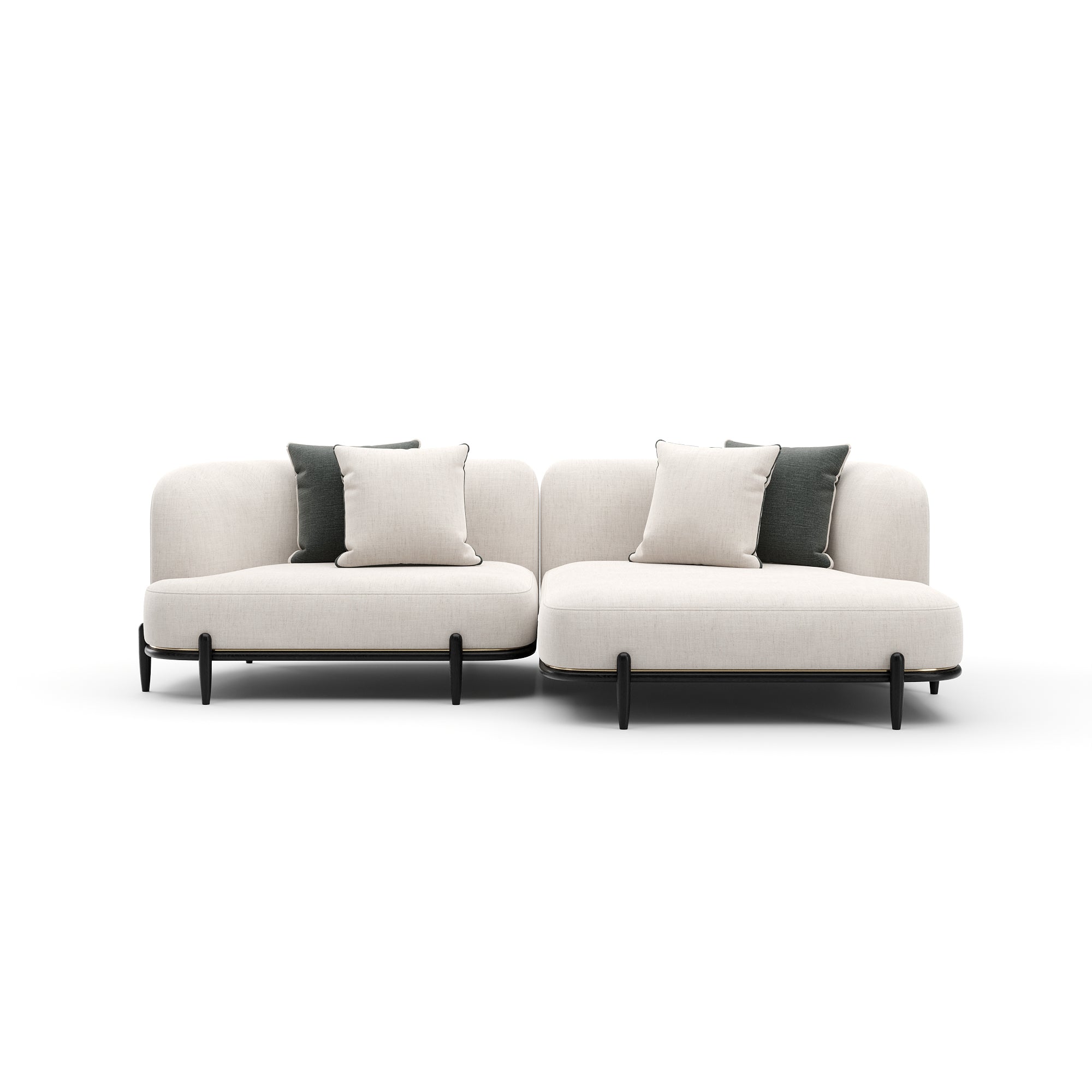 Caracole Madera Sectional
