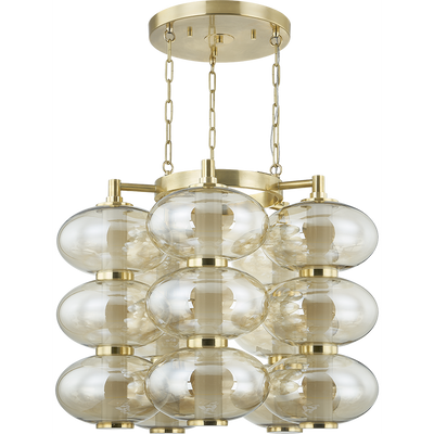 Corbett Toulouse 5 Light Vintage Brass Chandelier Ceiling Light