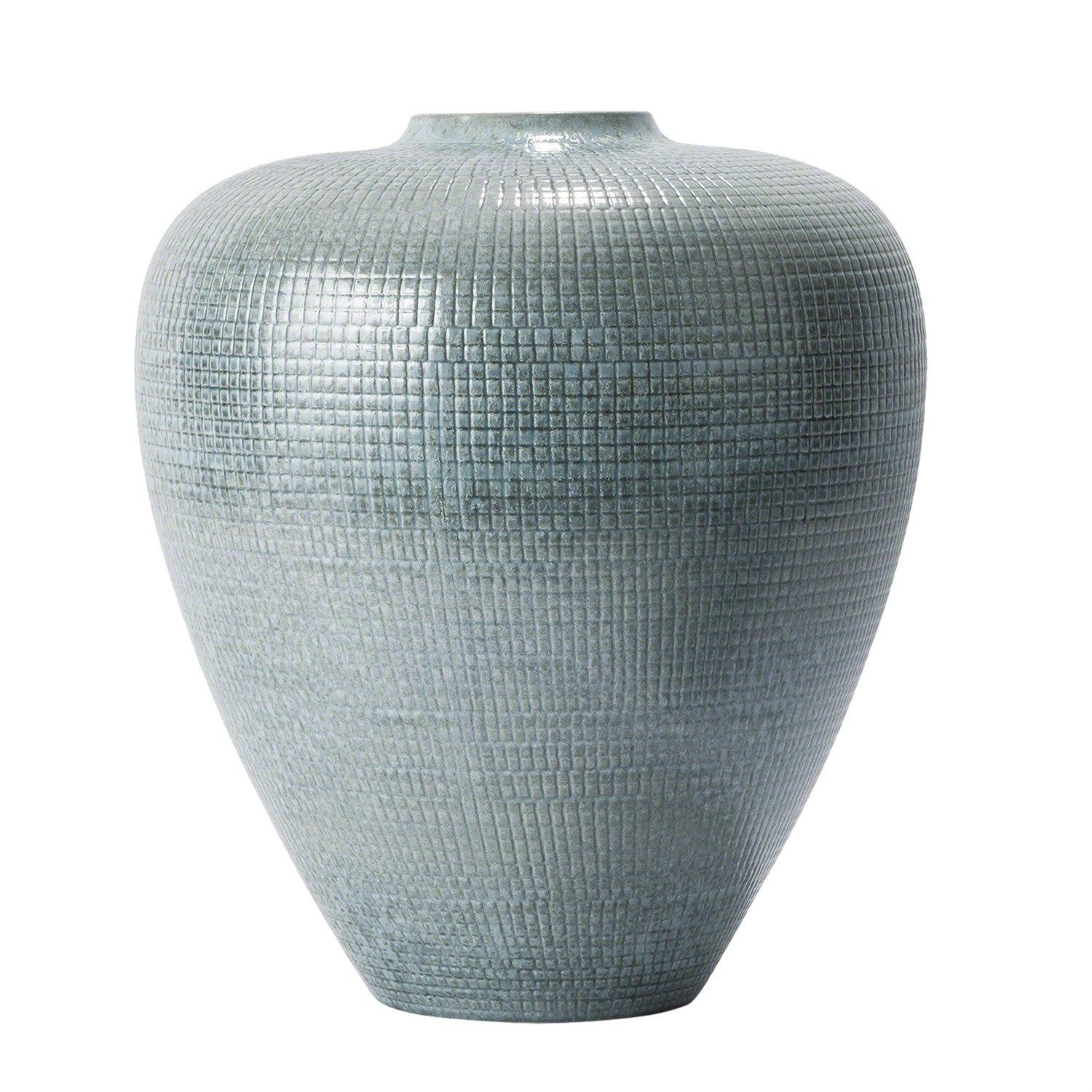 Global Views Check Bulbous Vase