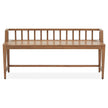 Magnussen Home Lindon Belgian Wheat Low Back Arm Bench