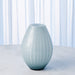 Global Views Cased Glass Stripe Vase - Blue