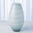Global Views Blue Cased Glass Grid Vase