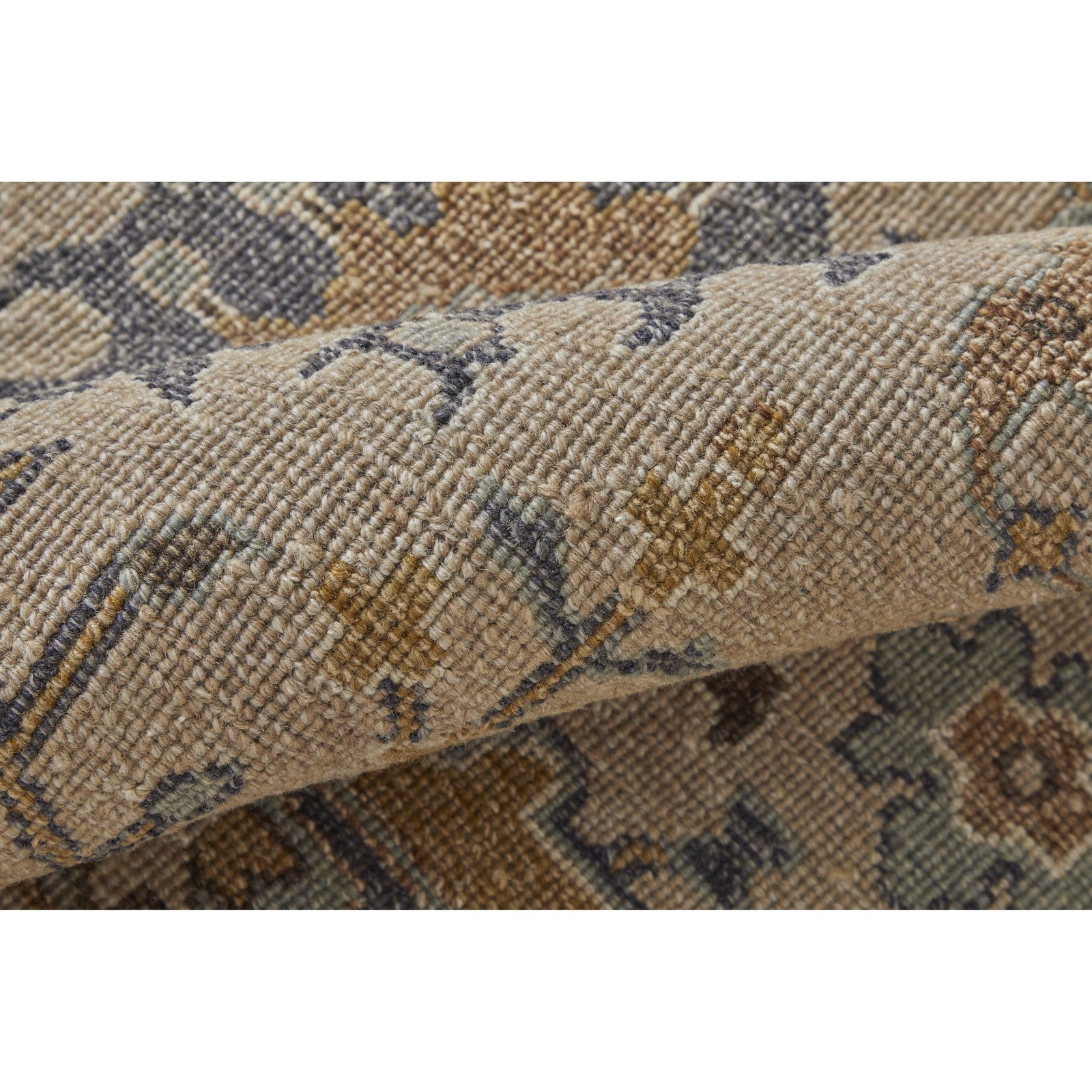 Feizy Corbitt 0613F Traditional Oriental in Tan/Blue/Gold