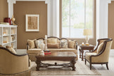 ART Furniture Giovanna Azure Carved Wood Accent Chair
